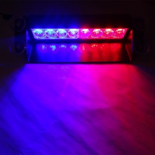 Аварийна сигнална LED лампа 12V блиц синя и червена светлина